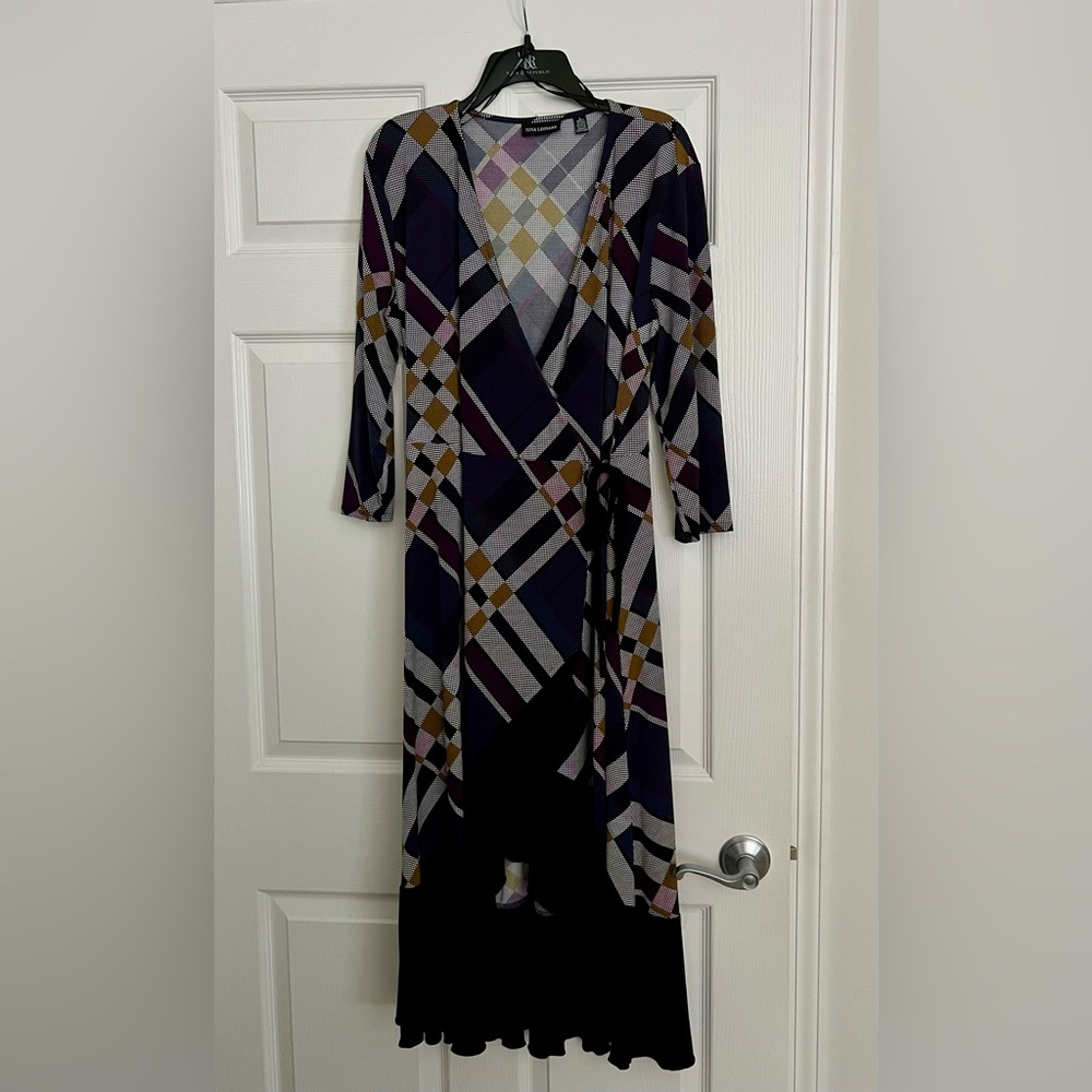 Nina Leonard Wrap Dress